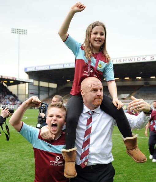 Alicia Dyche with her brother, Max Dyche, and dad, Sean Dyche.